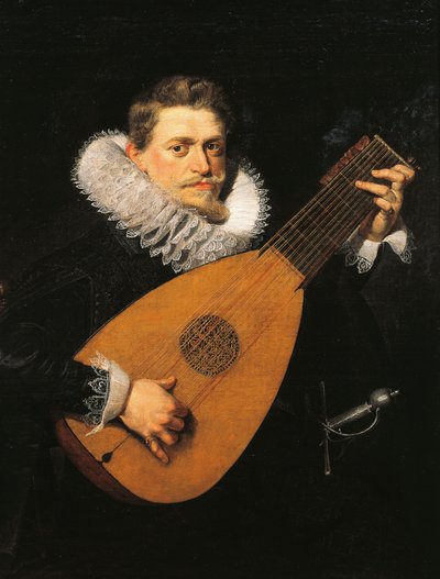 Luitspeler door Peter Paul Rubens
