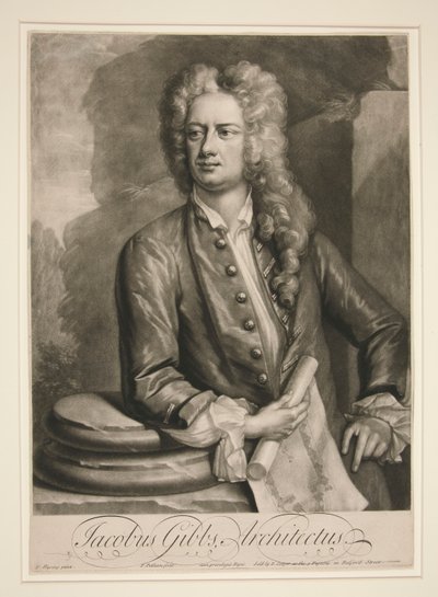 Jacobus Gibbs, Architectus door Peter Pelham