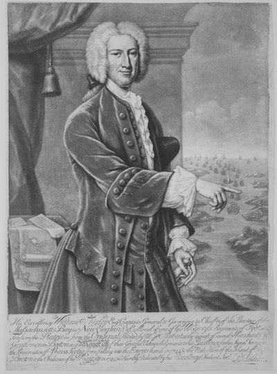 William Shirley, gouverneur van Massachusetts, 1747 door Peter Pelham