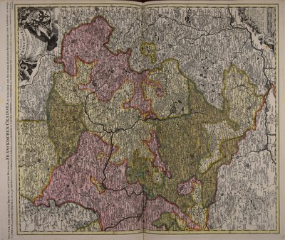 Circuli Franconiae pars orientalis et potior novissimè delineata ... door Peter Schenk the Elder
