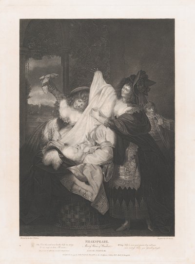 Falstaff in de wasmand, Shakespeare, Merry Wives of Windsor door Peter Simon