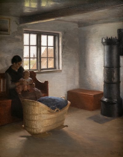Moeder en kind door Peter Vilhelm Ilsted
