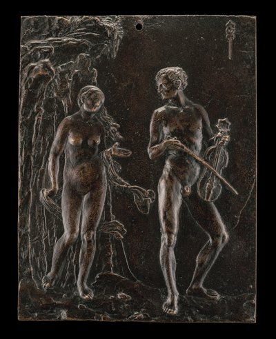 Orpheus en Eurydice, ca. 1515 door Peter Vischer the Younger