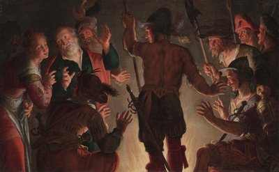 De verloochening van Petrus door Peter Wtewael
