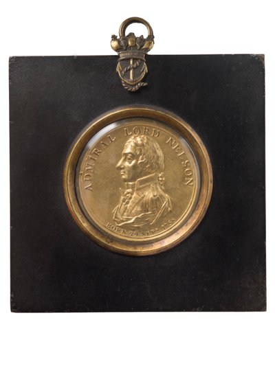 Portretplaquette van admiraal Lord Nelson, c.1805 door Peter Wyon