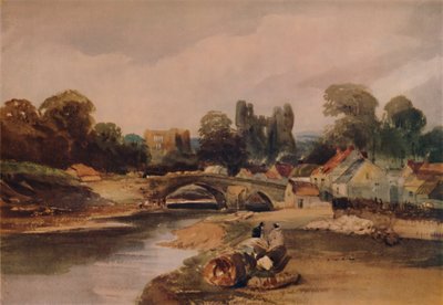Een dorp aan een rivier, ca. 1824, 1935 door Peter de Wint
