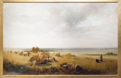 Een korenveld door Peter de Wint