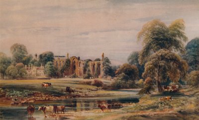 Bolton Abbey en Pastorie, 1846, 1935 door Peter de Wint