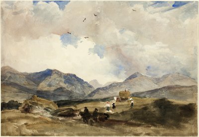 In Wales tussen Bangor en Capel Curig door Peter de Wint