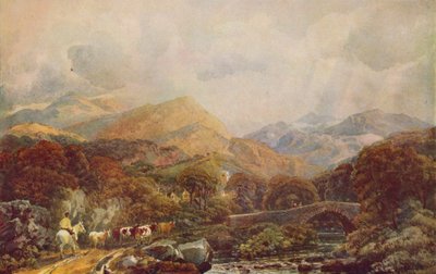 Bergachtig landschap, ca. 19e eeuw door Peter de Wint