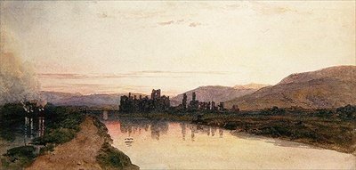 Neath Abbey, Glamorganshire, avond door Peter de Wint