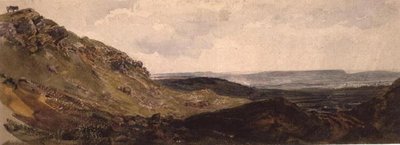 Middleham in Wensleydale door Peter de Wint