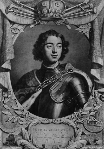 Peter de Grote, tsaar van Rusland, c1698 1894 door Peter van Gunst