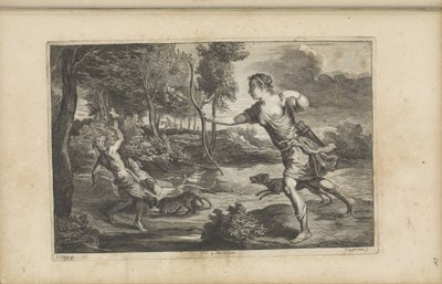 Diana en Actaeon door Peter van Liesebetten