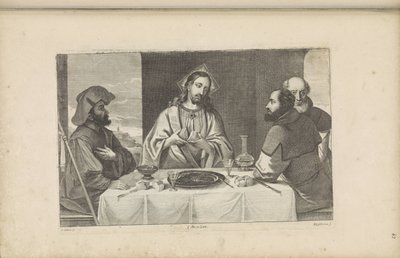 Maaltijd in Emmaüs door Peter van Liesebetten
