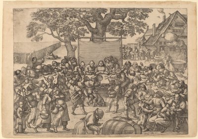 Het Grote Rustieke Bruiloftsfeest door Peter van der Borcht