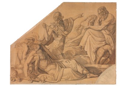 Agamemnons Traum door Peter von Cornelius