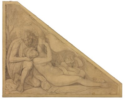 Apoll und Daphne. Karton zu den Deckenbildern der Münchner Glyptothek door Peter von Cornelius
