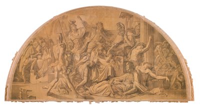 Der Untergang Trojas door Peter von Cornelius