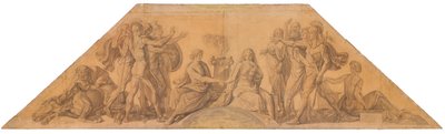 Die Vermählung von Menelaos und Helena door Peter von Cornelius