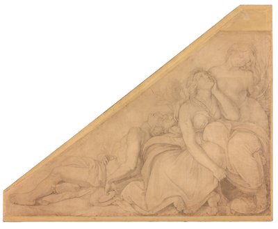 Hyakinthos, Klythia, Leukothoe, in Blumen verwandelt door Peter von Cornelius