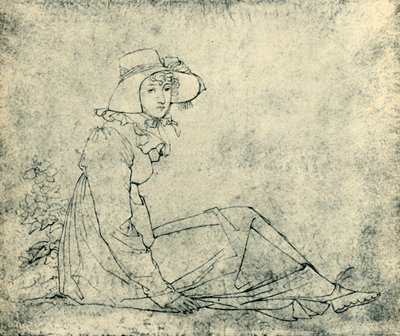 Portret van Elizabeth Malß, ca. 1811, 1943 door Peter von Cornelius