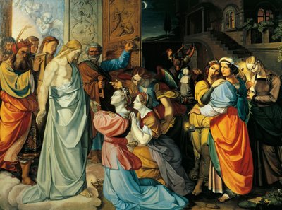 De wijze en dwaze maagden door Peter von Cornelius