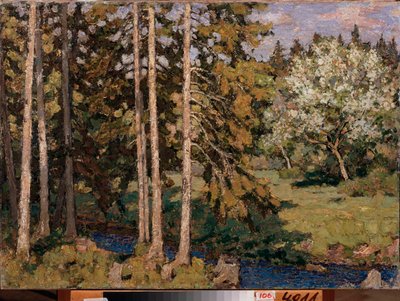 Appelbomen in mei door Petr Ivanovic Petrovichev