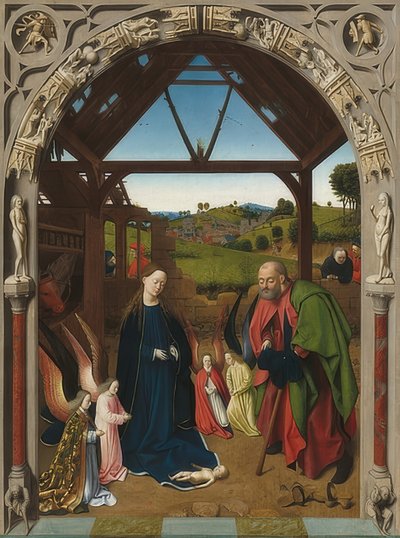 Geboorte van Christus door Petrus Christus