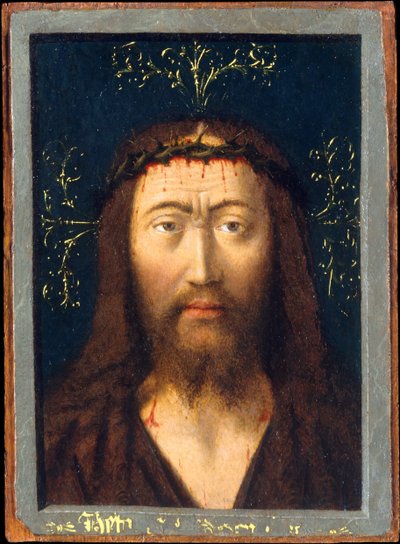 Hoofd van Christus door Petrus Christus