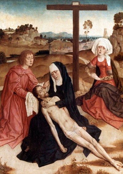Rouw over de dode Christus, c.1444 door Petrus Christus