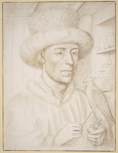 De valkenier, c.1445-50 door Petrus Christus