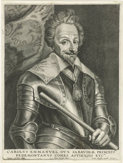 Portret van Karel Emanuel I door Petrus Rucholle