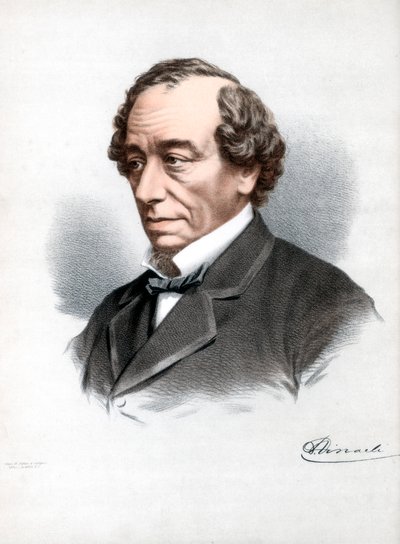 Benjamin Disraeli, 1e Graaf van Beaconsfield, Britse conservatieve staatsman door Petter and Galpin Cassell