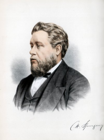 Charles Haddon Spurgeon, Britse baptistenprediker, ca. 1890 door Petter and Galpin Cassell