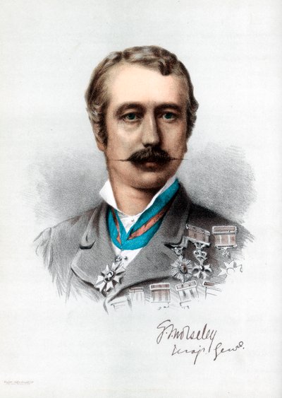 Garnet Joseph Wolseley, 1e Burggraaf Wolseley, Iers-gebore Britse soldaat, ca. 1890 door Petter and Galpin Cassell