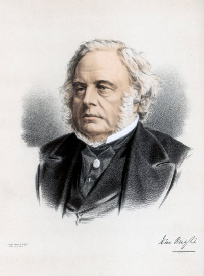 John Bright, Brits Radicaal en Liberaal staatsman, ca. 1890 door Petter and Galpin Cassell
