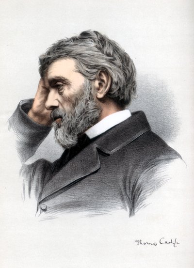 Thomas Carlyle, Schotse essayist, satiricus en historicus, ca. 1890 door Petter and Galpin Cassell