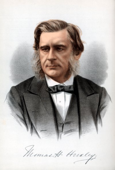 Thomas Henry Huxley, Engelse bioloog, ca. 1890 door Petter and Galpin Cassell