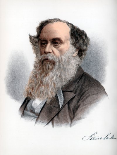 Titus Salt, Britse wolhandelaar en industrieel, circa 1890 door Petter and Galpin Cassell