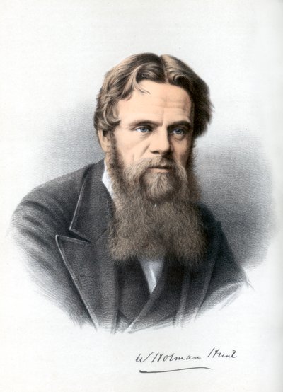 William Holman Hunt, Britse schilder, ca. 1890 door Petter and Galpin Cassell