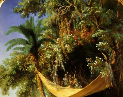 De eerste mis in Amerika (15e eeuw) Mis in Cuba in 1494 2e reis van Columbus naar Havana) (detail) door Pharamond Blanchard