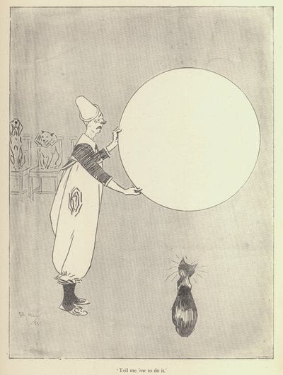 Cartoon door Phil May, uit de jaren 1890 door Phil May