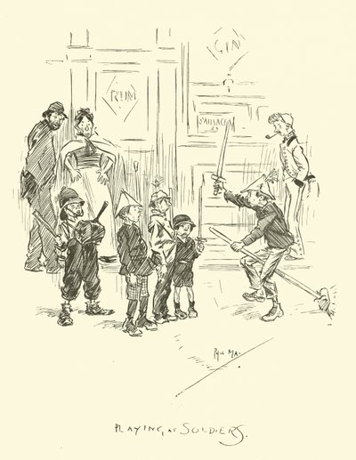 Illustratie voor Phil Mays Gutter-Snipes door Phil May