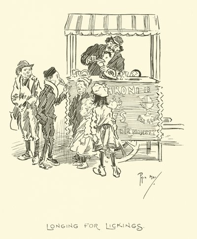 Illustratie voor Phil Mays Gutter-Snipes door Phil May