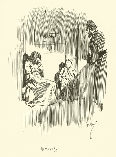 Illustratie voor Phil Mays Gutter-Snipes door Phil May