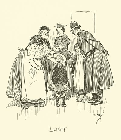 Illustratie voor Phil Mays Gutter-Snipes door Phil May