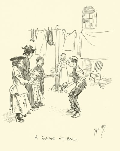 Illustratie voor Phil Mays Gutter-Snipes door Phil May