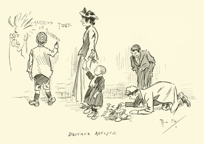 Illustratie voor Phil Mays Gutter-Snipes door Phil May