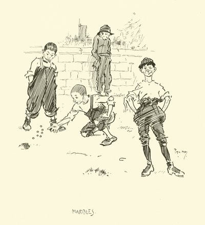Illustratie voor Phil Mays Gutter-Snipes door Phil May